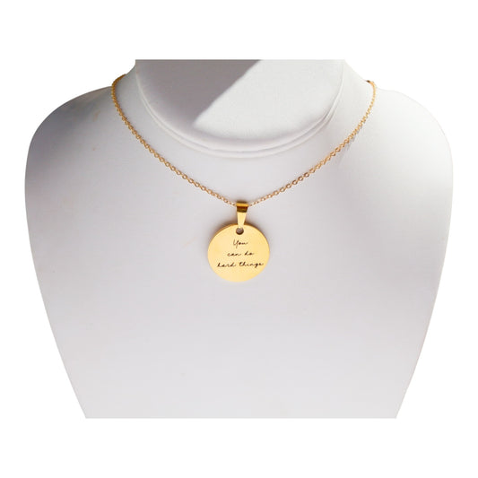 You Can Do Hard Things Necklace