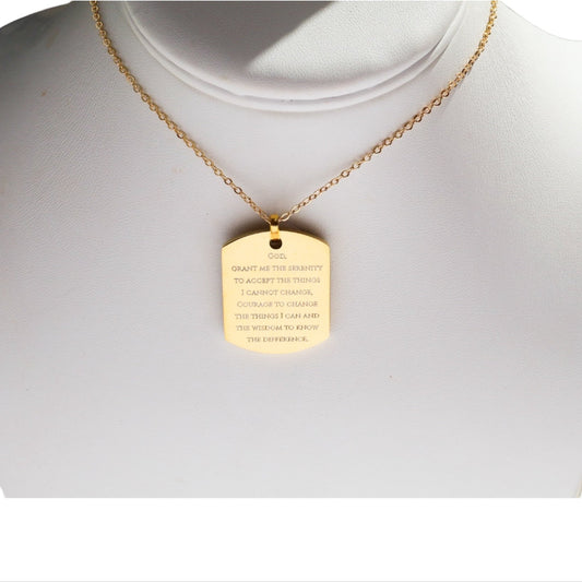 The Serenity Prayer Necklace