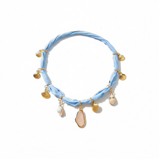 Pearl Of The Ocean Bandana Necklace