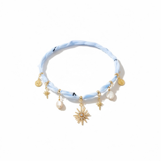 Coastal Charm Blue Bandana Necklace