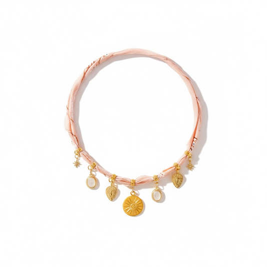 She’s A Peach Bandana Necklace