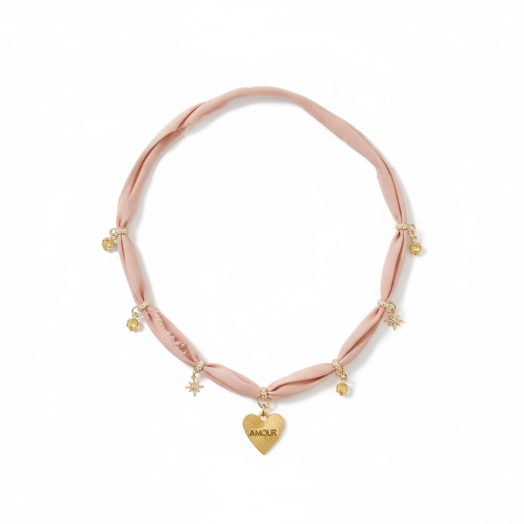 Enchanted Blush Neckwrap Necklace