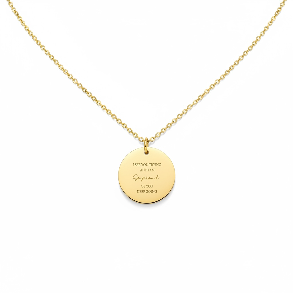 I See You Trying & I Am Proud Of You Necklace