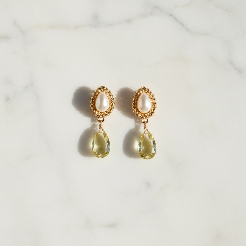 Citrine Light Drop Earrings